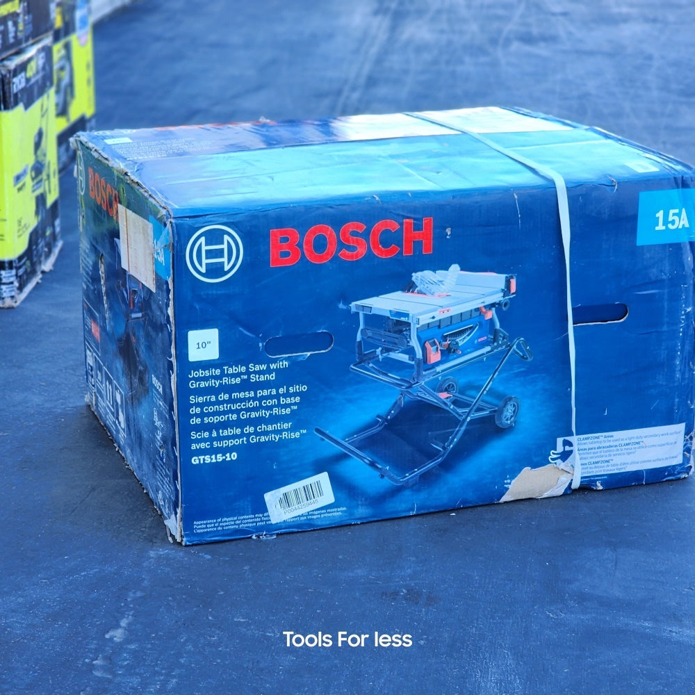 15 Amp Corded 10 in. Jobsite Table Saw with Gravity Rise Stand (GTS15-10) 15 Amp Corded 10 in. Jobsite Table Saw with Gravity Rise Stand (GTS15-10)